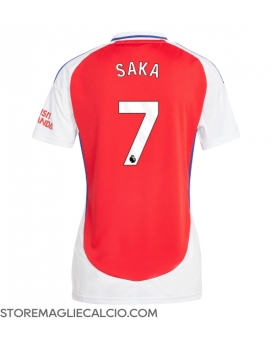 Arsenal Bukayo Saka #7 Maglia Gara Casa Repliche 2024-25 Donna
